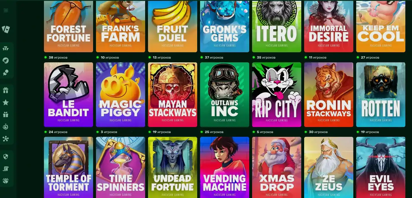 График отдачи слотов в казино